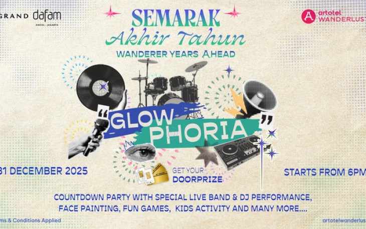 Rangkaian Kemeriahan "Semarak Akhir Tahun" Persembahan Artotel Wanderlust di Grand Dafam Ancol Jakarta