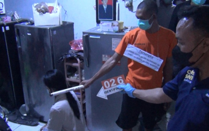 Rekonstruksi Pembunuhan Ibu dan Anak di Tambora