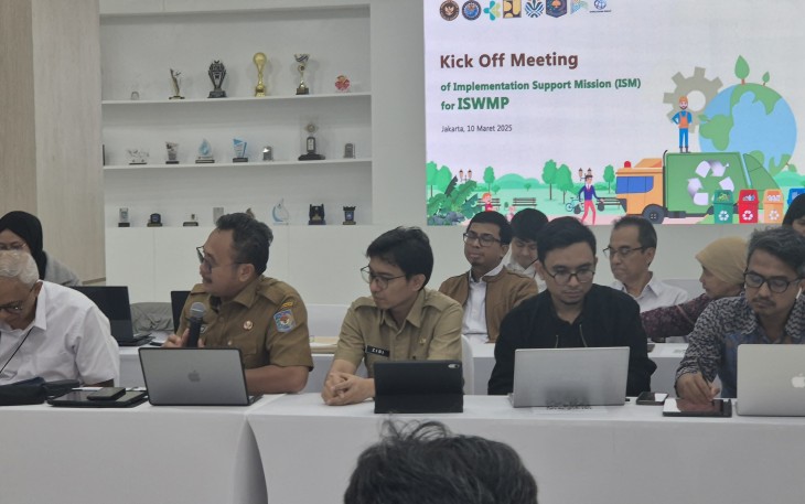 Rapat Kick-Off Meeting of Implementation Support Mission (ISM) for ISWMP yang digelar secara hybrid, beberapa waktu lalu