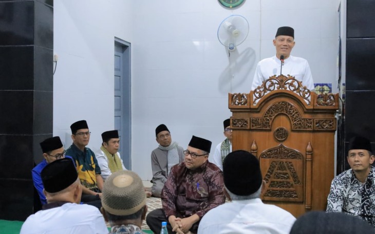 Safari Ramadhan di Masjid Nurul Hikmah Tampuniak Lubuk Sikaping Kabupaten Pasaman, Sabtu (080325).