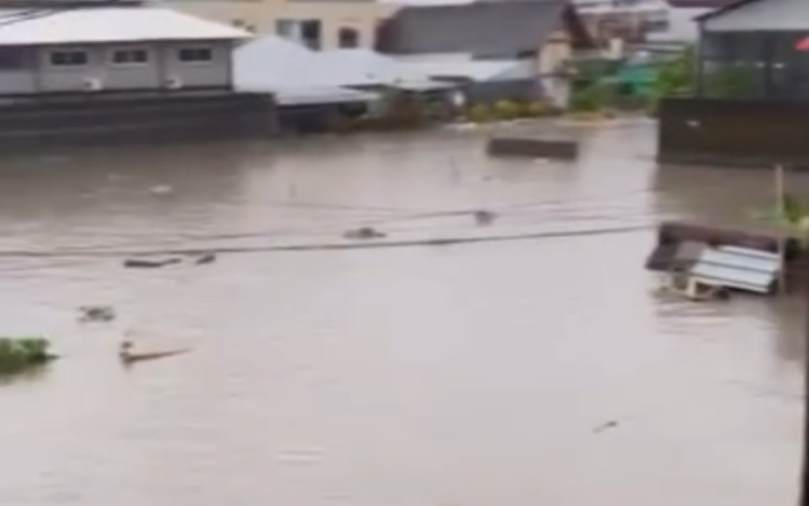 Pantauan situasi dari Jln. Pura Demak, Kota Denpasar, Rabu (10/9)