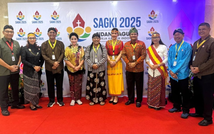 Foto bersama dalam Sidang Agung Gereja Katolik Indonesia (SAGKI) 2025