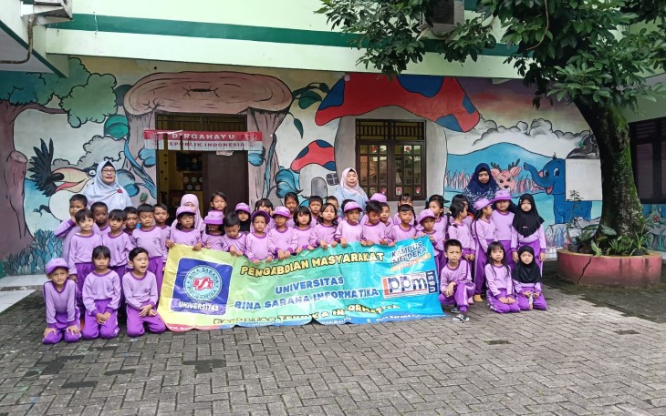 Mahasiswa/i UBSI Adakan PKM di TK Widuri Tangsel 
