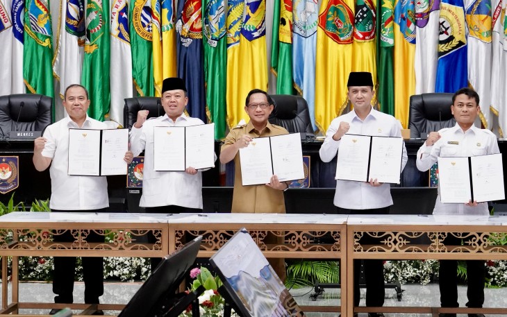 Kementerian ATR/BPN Teken Nota Kesepahaman dengan 4 K/L untuk Perkuat Sinergi Tata Kelola Pertanahan dan Tata Ruang