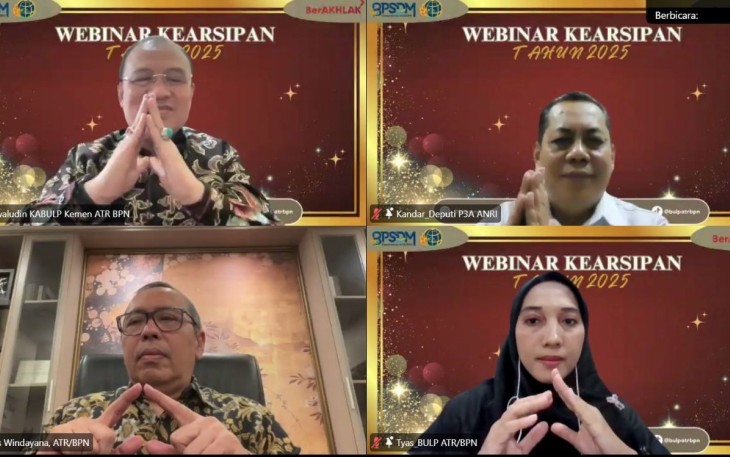 Kementerian ATR/BPN Serahkan Arsip Statis ke ANRI