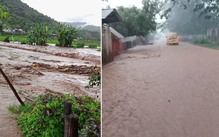 Kondisi banjir yang melanda wilayah Kabupaten Bima, Nusa Tenggara Barat, Minggu (26/1). Sumber foto : BPBD Kabupaten Bima