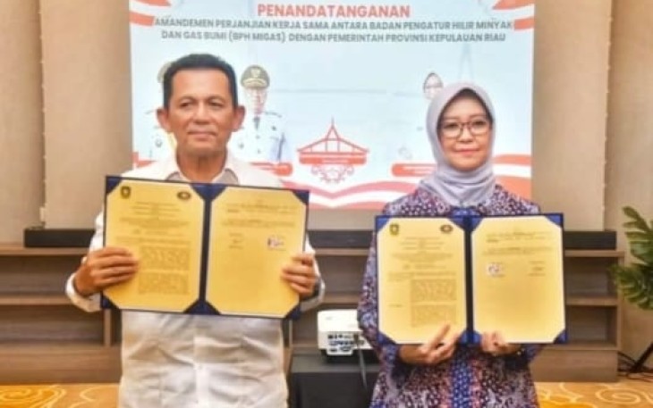 Pemprov Kepri-BPH Migas Teken Kerja Sama Pengendalian dan Pengawasan Pendistribusian Jenis BBM Tertentu dan BBM Khusus