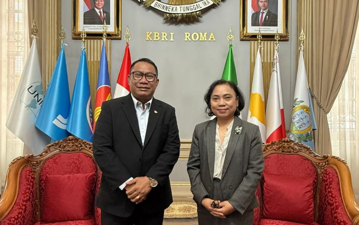Deputi Bidang Investasi dan Pengusahaan Badan Pengusahaan (BP) Batam, Fary Djemy Francis, melakukan kunjungan kerja ke Kedutaan Besar Republik Indonesia (KBRI) di Roma, Italia, dalam rangka memperluas peluang kerja sama internasional dan mempromosikan Batam sebagai kawasan strategis nasional