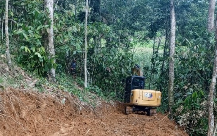 Akses pembukaan jalan Kenagarian Aia Manggih