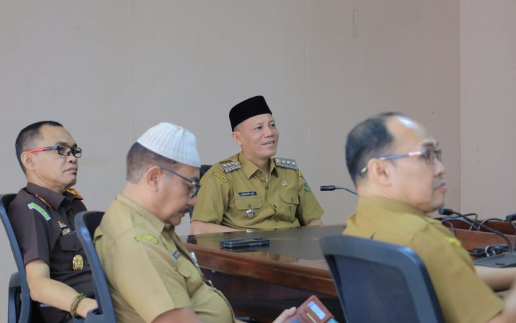 Bupati Sabar AS kembali mengikuti Rapat Koordinasi (Rakor) Inflansi Daerah
