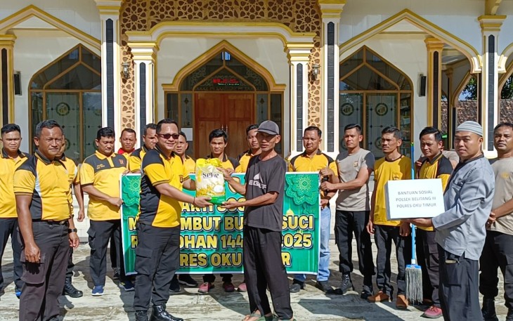 Polsek Belitang III Gelar Bakti Sosial Dalam Rangka Menyambut Bulan Suci Ramadan