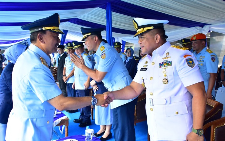 Inspektur Kolinlalmil Hadiri Sertijab Pangkoopsud 1 di Halim Perdanakusuma