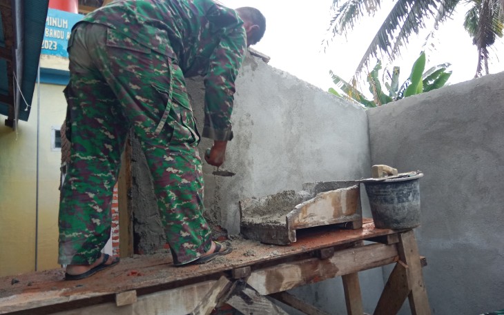 Pembangunan Tempat Wudu dan MCK Masuk Tahap Plaster 