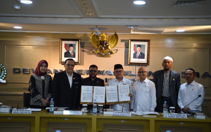 Menteri Pendidikan Dasar dan Menengah (Mendikdasmen), Abdul Mu’ti, dalam rapat kerja bersama Komite III Dewan Perwakilan Daerah (DPD) RI di Jakarta, Senin (3/4)