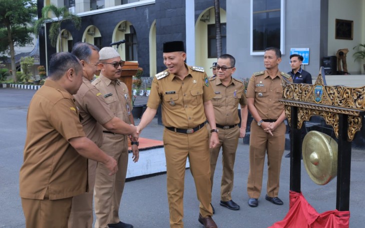 Sabar AS saat Launching Core Value ASN Berakhlak, Senin (03/03)