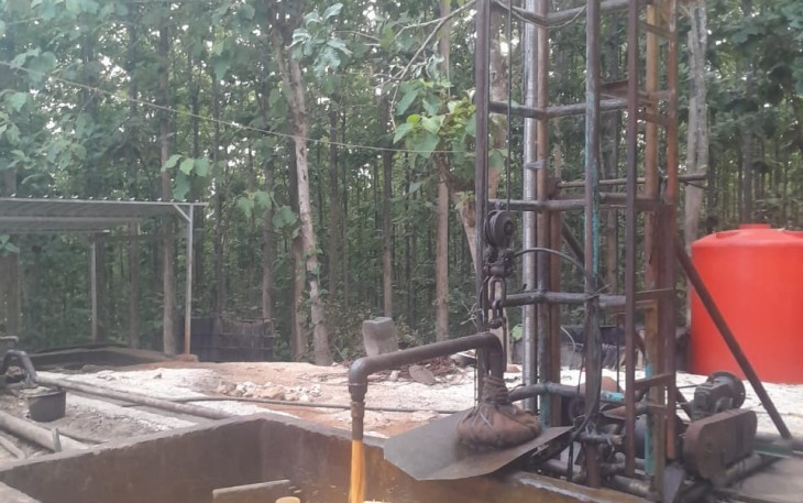 Salah satu sumur tua di Lapangan Semanggi, Kecamatan Jepon Kabupaten Blora