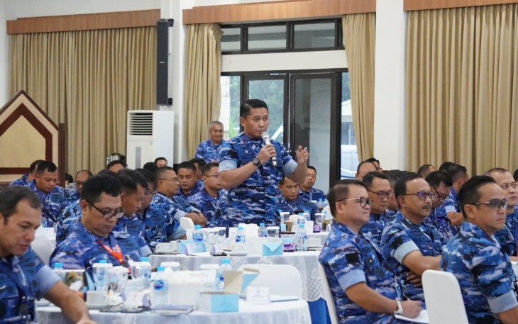 Komandan Lanud Sultan Hasanuddin, Marsma TNI Arifaini Nur Dwiyanto, M.Han., menghadiri Rapat Kerja  (Raker) Komando Operasi Udara Nasional (Koopsudnas) yang dilaksanakan di Aula Leo Wattimena Koopsudnas, Jakarta Timur, Selasa (4/2/2025)