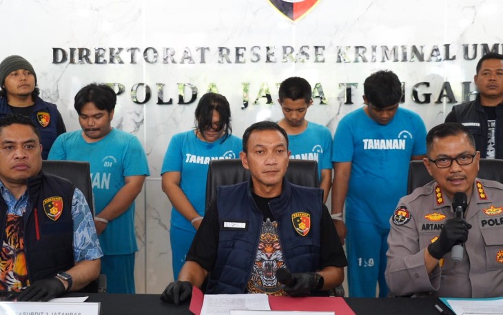 Ditreskrimum Polda Jateng mengungkap kasus premanisme berkedok wartawan  dengan modus memeras korban.