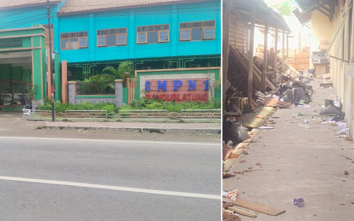 Gedung SMPN 1 Randublatung.