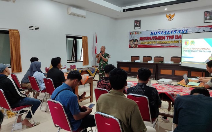 TMMD ke-123 Tulungagung Gelar Sosialisasi Rekrutmen TNI/Polri di Kecamatan Sendang