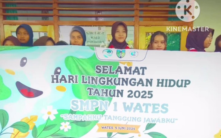 SMPN 1 Wates Peringati Hari Lingkungan Hidup