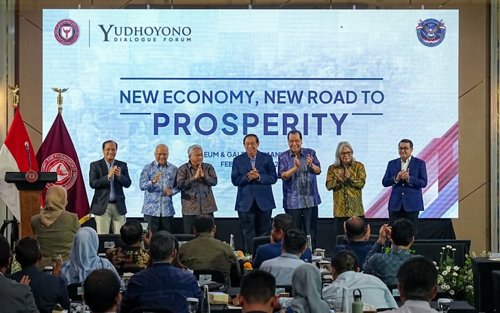 Menteri Ekonomi Kreatif, Teuku Riefky Harsya, menghadiri Yudhoyono Dialogue Forum (YDF) di Auditorium Museum dan Galeri SBY ANI, Pacitan, Jumat (6/2/2026).