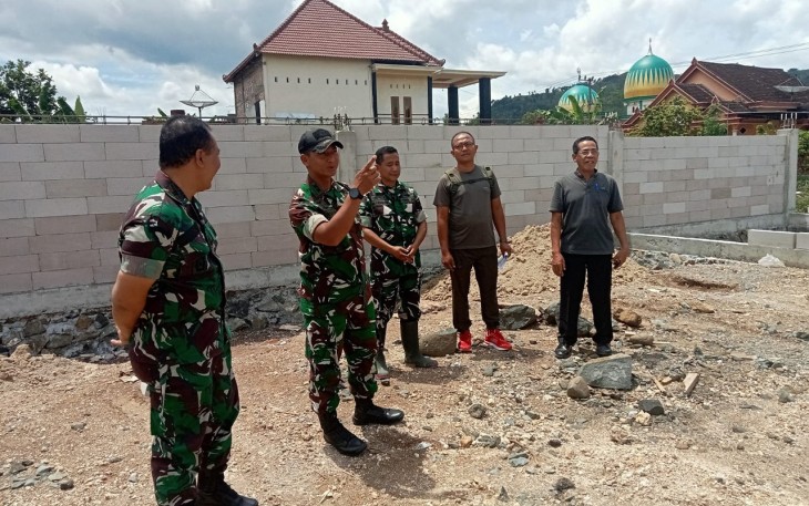 Dandim 0806/Trenggalek Tinjau Pembangunan Koperasi Desa Merah Putih