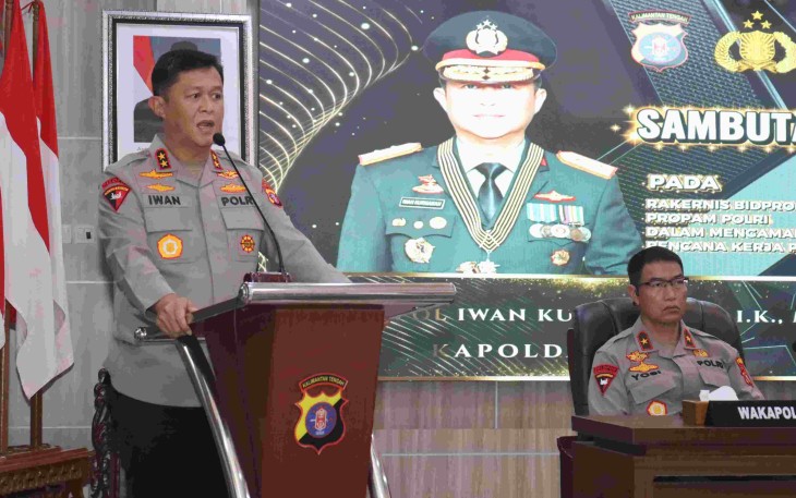 Kapolda Kalteng Irjen Pol Iwan Kurniawan 