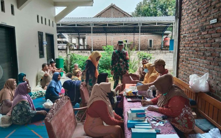 Posyandu lansia di wilayah desa binaan