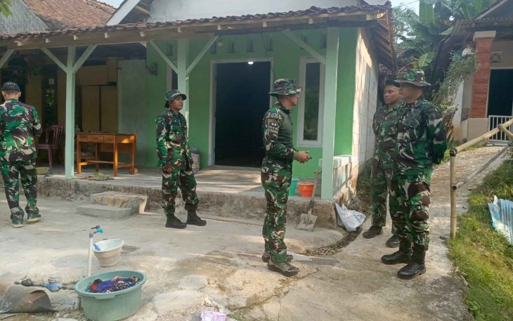 Dansatgas TMMD Ke-128 Kodim 0820/Probolinggo Letkol Inf Ribut Yodo Apriantono