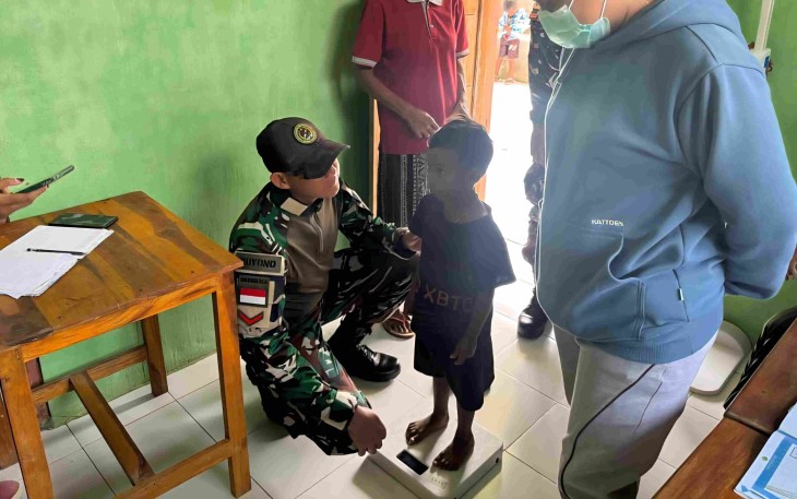Posyandu balita di perbatasan