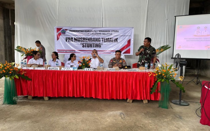 Danramil 1310-03/Likupang Menegaskan Pentingnya Kordinasi Antar Perangkat Desa