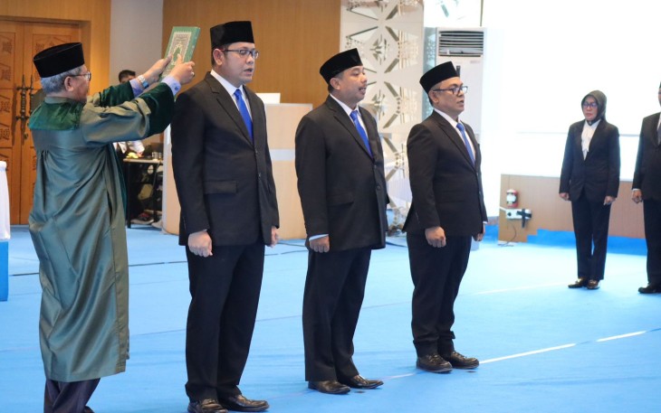 Kepala BNPB Lantik Tiga Pejabat Pimpinan Tinggi Pratama di Lingkungan BNPB