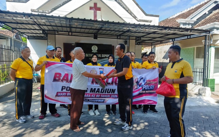 Polres Madiun Gelar Bakti Religi Serentak di Sejumlah Tempat Ibadah
