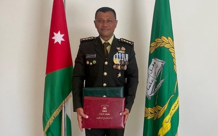 Prajurit TNI AD Raih Magister dan Jadi Prajurit TNI Pertama di Lemhannas Yordania