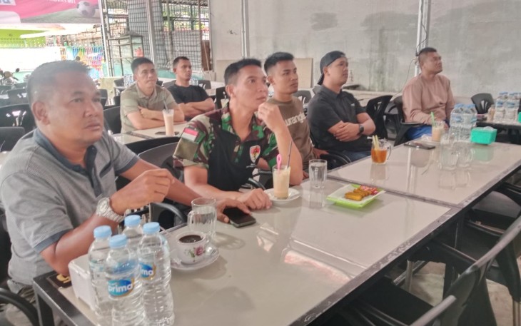 Nobar gembira piala dunia 2026 Korem 023/KS