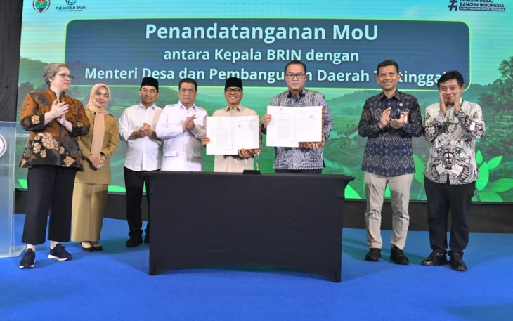 Keynote Speech dalam kegiatan Sosialisasi Kebijakan Ketahanan Pangan Lokal dan Pemberdayaan Masyarakat Desa dalam Menghadapi Dampak Perubahan Iklim di Cikande, Serang pada Selasa (30/6/2026)