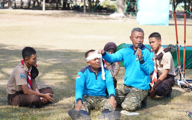 Persami KKRI Kodim 0808/Blitar Bekali Pelajar Materi Bela Negara Hingga Survival