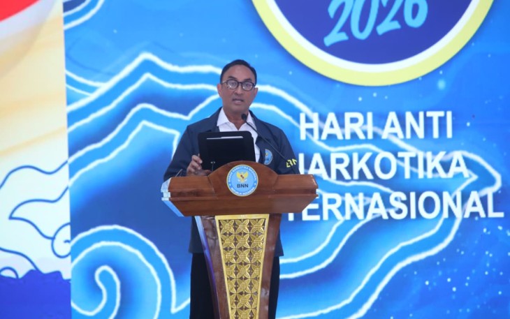 Badan Narkotika Nasional (BNN) memperingati Hari Anti Narkotika Internasional (HANI) Tahun 2026 di Balai Besar Rehabilitasi BNN, Bogor, Jawa Barat, pada Kamis (23/7)