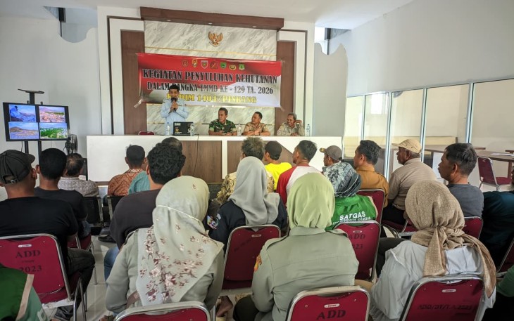 Penyuluhan pertanian sasaran non fisik TMMD ke-129 Kodim Pinrang