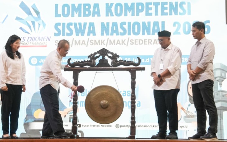 Kementerian Pendidikan Dasar dan Menengah (Kemendikdasmen) resmi membuka Lomba Kompetensi Siswa (LKS) Jenjang Pendidikan Menengah Tingkat Nasional  2026 di Pusat Pelatihan Sumber Daya Manusia (PPSDM) Kemendikdasmen, Depok, Jawa Barat, Senin (27/7)