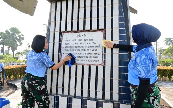 Jelang Hari Bakti Ke-79 TNI AU, Lanud Sjamsudin Noor Gelar Karya Bakti Lestarikan Warisan Sejarah Dirgantara