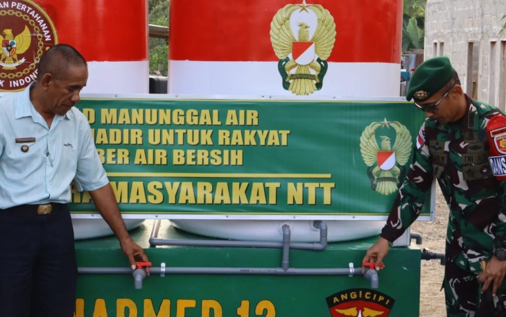 TNI Manunggal Air Yonarmed 12 Kostrad, Mengalirkan Kehidupan dan Harapan di Desa Silawan