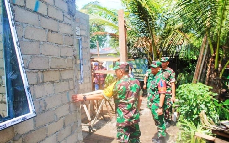 Waster KASAD Evaluasi Progres Pembangunan TMMD Ke-129 di Kabupaten Bintan