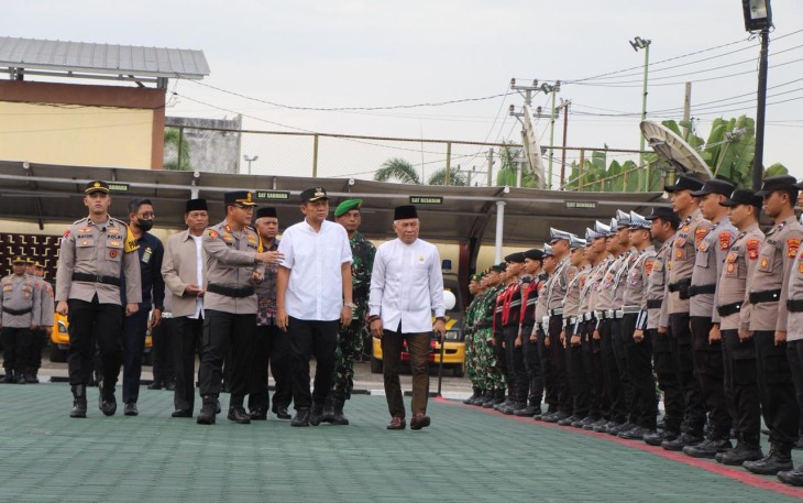 Apel Siaga Kamtibmas Polres Oku Timur