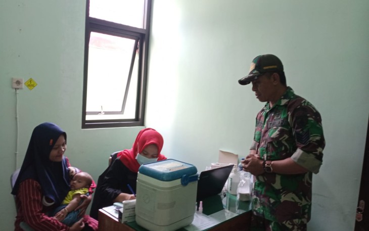 Babinsa Kodim Ponorogo Pendampingan Posyandu Balita