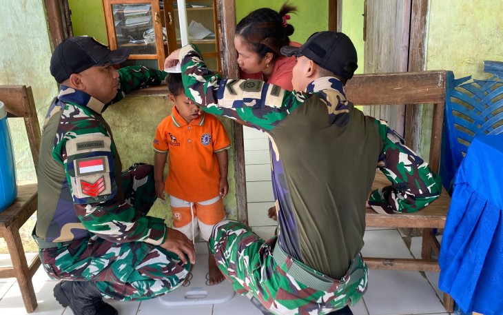 Yonarmed 12 Kostrad Peduli Kesehatan Warga