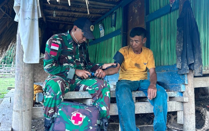 Yonarmed 12 Kostrad Hadir Menjangkau Pelosok