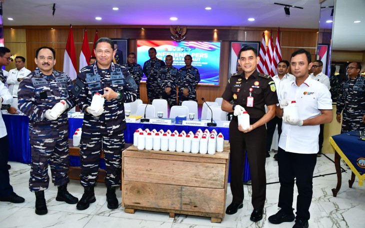 TNI AL Gagalkan Penyelundupan Ratusan Kilogram Merkuri Ilegal di Tanjung Priok 
