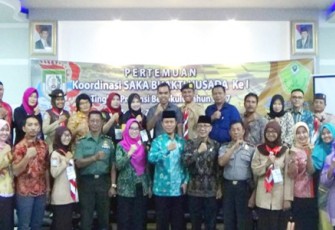 Pertemuan Koordinasi Saka Bhaktihusada ke I tingkat provinsi, di salah satu hotel Kota Bengkulu, Jumat (7/4).